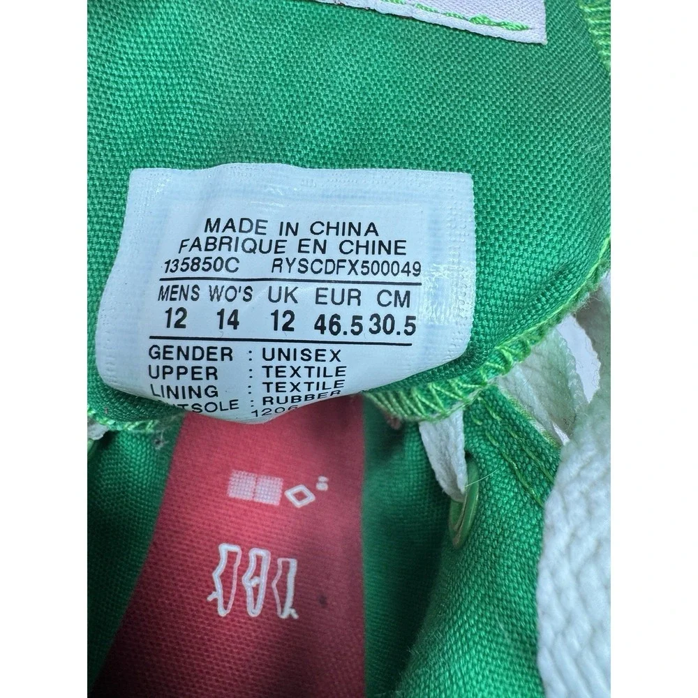 Converse Chuck Taylor All Star Italy Green/Red Size 12 - Picture 12 of 12